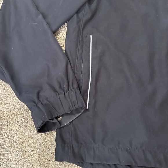Calloway Pullover 1/4 Zip Sweater Mens‎ L Black All Weather Series Windbreaker - Picture 2 of 12